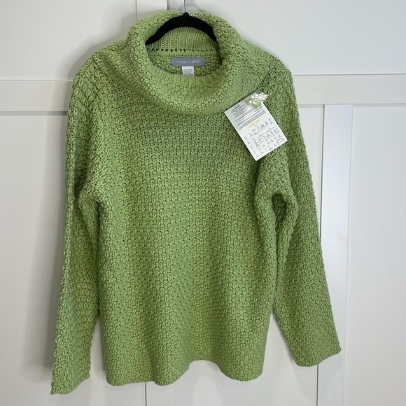 NWT Green Modern Soul Cowl Neck Sweater - Picture 1 of 8